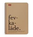 Lugat365 Kraft Kap.Spr Defter 16x22 80 YP Kareli 500233-99