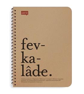 Lugat365 Kraft Kap.Spr Defter 16x22 80 YP Kareli 500233-99