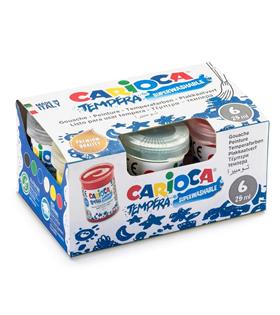 Carioca Sulu Boya Tempera Süper Yıkanabilir 6 Renk KO022