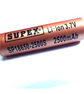 Supex ICR18500-1500MA 3.7V 10C Lityum ion Pil