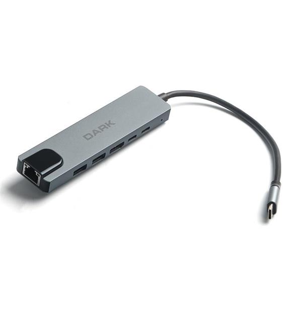 Dark DK-AC-U31X47 6sı 1 Arada USB 3.2 Gen 1 Type-C to Ethernet - HDMI Çoklayıcı