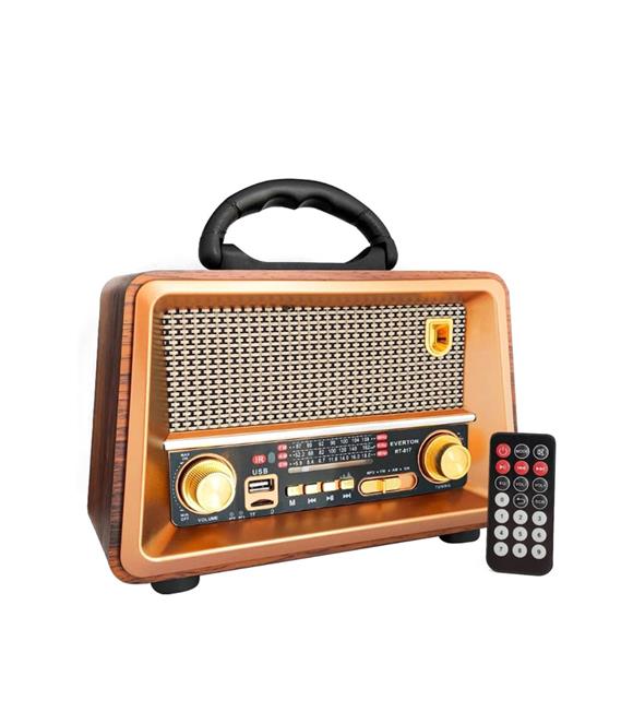 Everton Rt-817 Bluetooth Fm-Usb-Tf-Aux Şarjlı Nostaljik Radyo