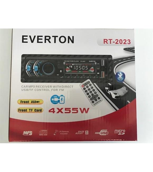 Everton Rt-2023 Bluetooth Tf-Usb Kart Color Lcd Aux Fm 4X55W Kumandalı Oto Teyp