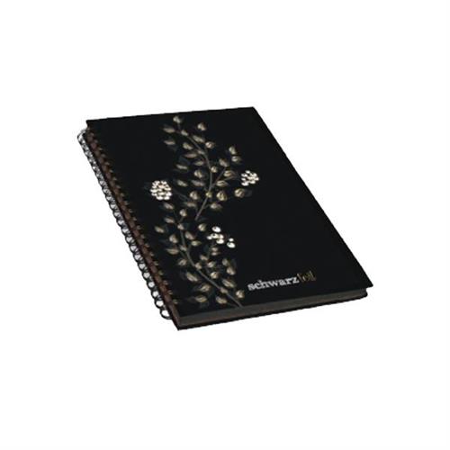 Keskin Color Spiralli Defter Schwarz Foil Sert Kapaklı 60 YP 14x20 60 YP 410110-99 Okula Dönüş Kampanyası Defterler