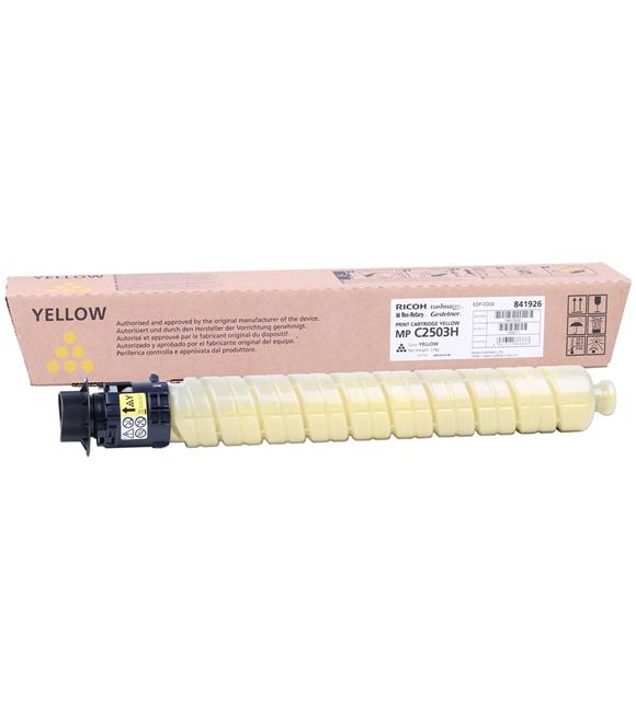 Ricoh MP C2503YH Yellow Sarı Orjinal Fotokopi Toneri MP C2003-2004-2011-2504 9.500 Sayfa