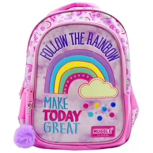 Muggle Okul Çantası Soft Rainbow Pembe Mu-6696 Okula Dönüş 2026 — Çanta, Defter, Kalem Ve Matara İndirimleri