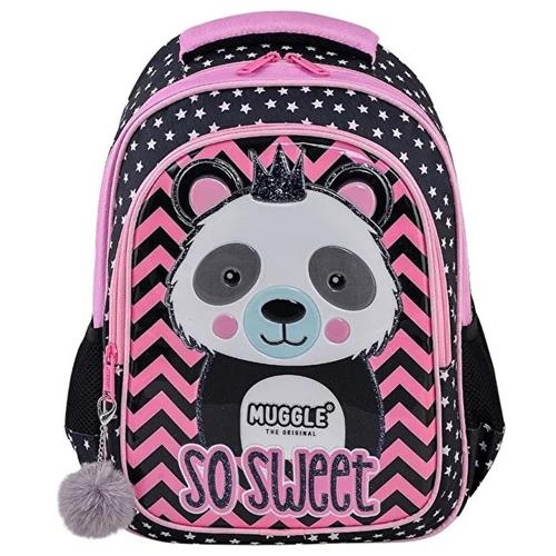 Muggle Okul Çantası Panda Siyah Mu-7303 Okula Dönüş 2026 — Çanta, Defter, Kalem Ve Matara İndirimleri