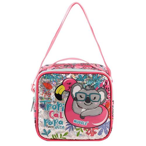 Muggle Beslenme Çantası Tropikal Pradice Pembe Mu-8942 Okula Dönüş 2026 — Çanta, Defter, Kalem Ve Matara İndirimleri