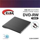 Elba DVDWRT-THCK Harici Dvdrw Thick, Siyah Dvd Yazıcı Writer