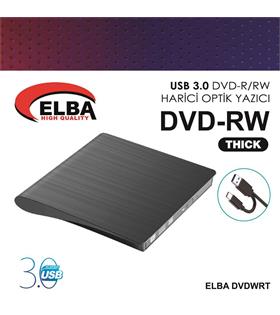 Elba DVDWRT-THCK Harici Dvdrw Thick, Siyah Dvd Yazıcı Writer Cd Dvd Aksesuarları
