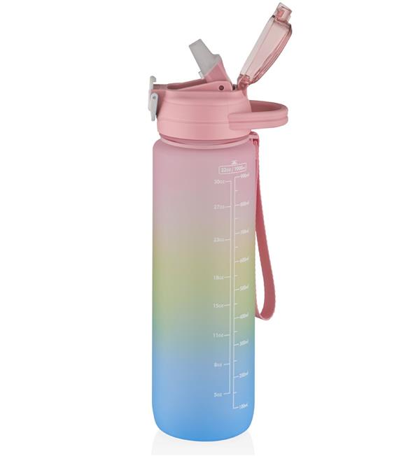Vagonlife VGN2219 1000ml Renkli Pipetli Matara
