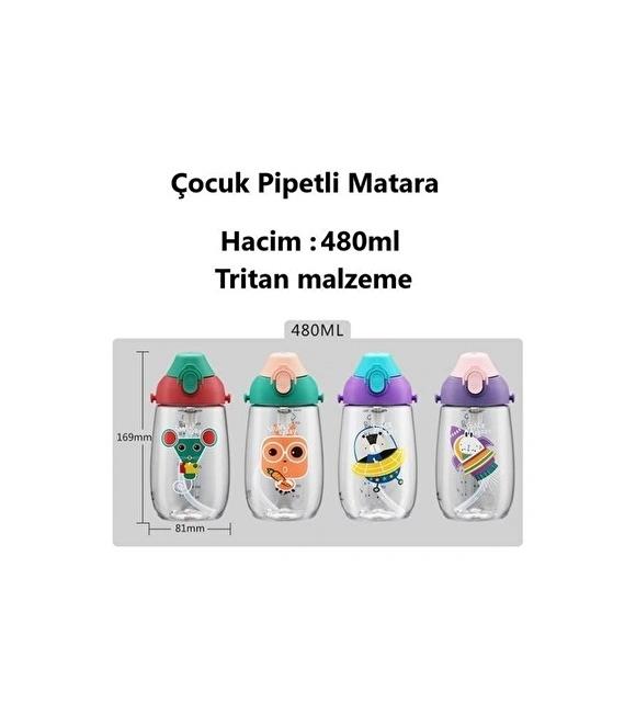 Vagonlife 2011 480ml Yeşil Pipetli Matara