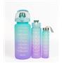 Valletta VLT1280  Eldorado 3lü Set  Motivasyonel Su Matarası Yeşil(2000ml-750ml-300ml)