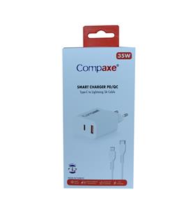 Compaxe CTA-350TI 35W 5V 3A PD-QC+ Type-C To Lightning Şarj Kablosu
