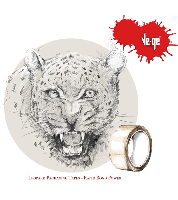 Vege Koli Bantı Leopar 45x100 Şeffaf 6'lı Paket