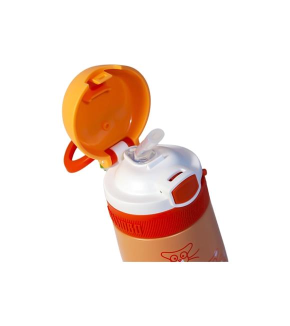 Vagonlife VGN2051 Shamobo 350ml Turuncu Pipetli Çelik Matara