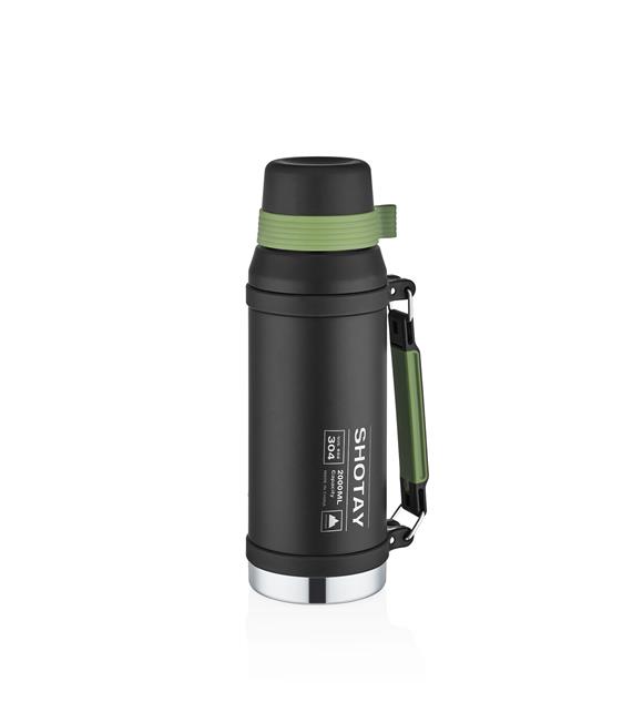 Vagonlife Shotay ST-8217 2000ml Siyah Çelik Termos