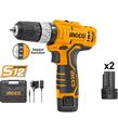 Ingco CDLI1232E Li-Ion Akülü Darbeli Matkap 10 mm 12V 1.5AH 1232E