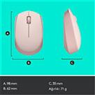 Logitech 910-006865 M171 Kablosuz Pembe Mouse_1