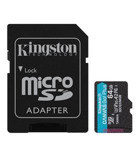 Kingston SDCG3-64GB 64GB microSDXC Canvas Go Plus 170R A2 U3 V30 Card + ADP Hafıza Kartı