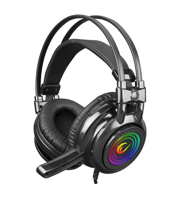 Rampage RM-K2 X-QUADRO Siyah USB 7.1 Version RGB Işık Efektli Oyuncu Mikrofonlu Kulaklık
