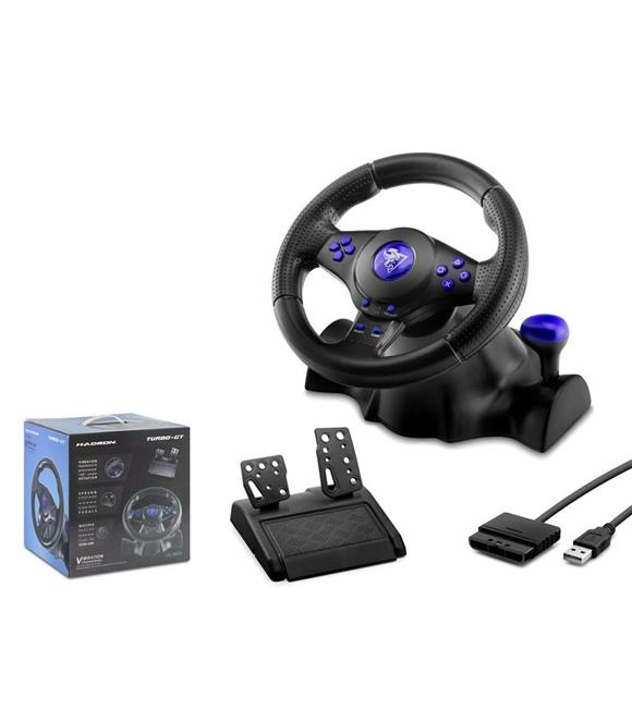 Hadron VW-9803 Oyun Direksiyon Seti 3in1 PS3&PS2&PC Güçlü Titreşim