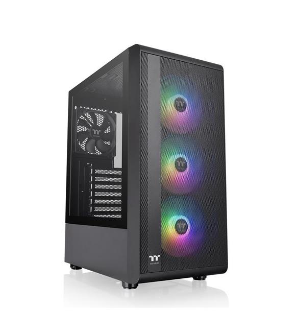 Thermaltake S200 TG 650W 80+ ARGB 3x120mm Fan Mesh Ön Panel, Tempered Glass Pencereli Oyuncu Kasası