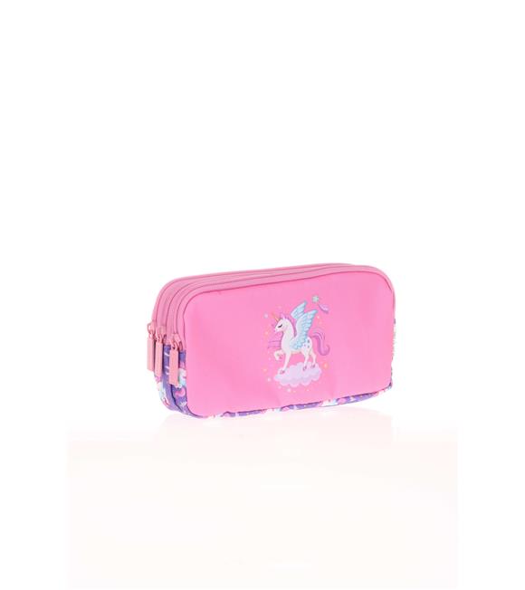 Kaukko Kıds&love L8117 3 Bölmeli Kalem Çantası Sweet Unıcorn