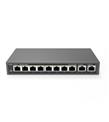 Ruijie-Reyee RG-ES110D-P 8 Port Poe+ 10-100 Mbps 2 Port 10-100-1000 Mbps Uplink Switch Çelik Kasa