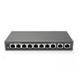 Ruijie-Reyee RG-ES110D-P 8 Port Poe+ 10-100 Mbps 2 Port 10-100-1000 Mbps Uplink Switch Çelik Kasa