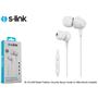 S-link SL-KU160 Mobil Telefon Uyumlu Beyaz Kulak İçi Mikrofonlu Kulaklık