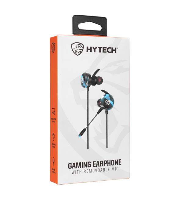 Hytech HY-GK4 3,5 Oyuncu Esnek Mikrofonlu Mavi Kamuflaj Kulakiçi Kulaklık