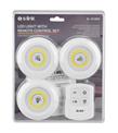 S-link SL-6146S 3W Zaman Ayarlı Uzaktan Kumandalı Yapışkanlı 3Lu Kablosuz Pilli Led Lamba