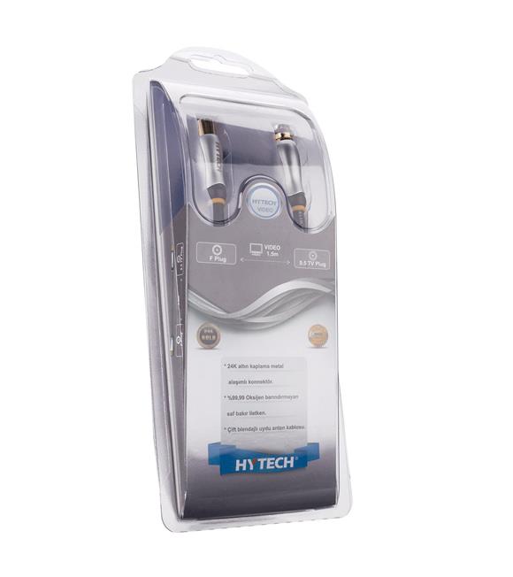 Hytech HY-P600 RG6U6 F M To 9.5 TV M 1.5m Kablo CCTV Kablolar