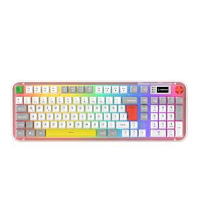 Rampage Reflect 99 Sessiz Beyaz - Gri RGB Q Membrane Oyuncu Klavyesi