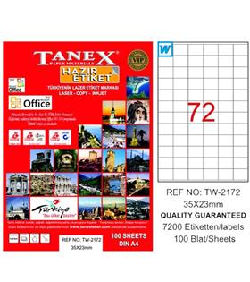 Tanex Laser Etiket 100 YP 35x23 Laser-Copy-Inkjet TW-2172