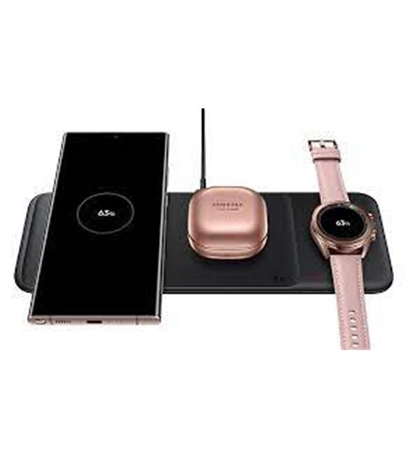 Samsung EP-P6300T Kablosuz Siyah Hızlı Üçlü Şarj Cihazı