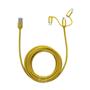 Frisby FA-7556UC Örgülü 3mt USB Data - Şarj Kablo (iOS-Android-Type-C) Sarı
