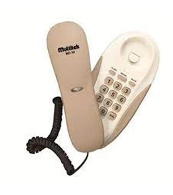 Multitek MD-50 Krem Kablolu Duvar Telefonu
