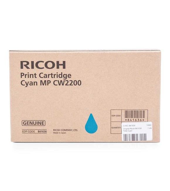 Ricoh MP CW2200 Cyan Mavi Orjinal Fotokopi Toneri MP CW2200 serisi100 ml.