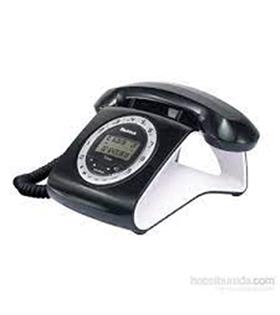 Multitek Retro Özel Tasarımlı Kablolu Siyah-Kırmızı-Gri-Turuncu-Beyaz Masa Üstü Telefon