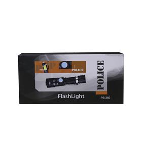 Polıce PS-350  Zoom  Kırmızı İkaz Işıklı ve Magnet Özellikli  Şarjlı El Feneri
