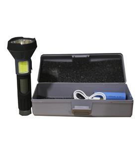 Polıce PS-356  Enerji Göstergeli, Yan Aydınlatma ve Powerbank Özellikli Şarjlı El Feneri