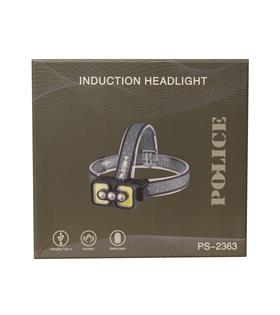 Polıce PS-2363 Üç Renk Işıklı,Şarjlı, Sensörlü Kafa Feneri