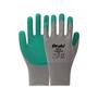BEYBİ PL17 9 Beden Gri-Yeşil 12li Paket Legend Polyester Örme Lateks Eldiven