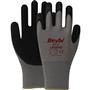 BEYBİ PL17 10 Beden Gri-Siyah 12li Paket Legend Polyester Örme Lateks Eldiven