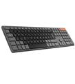 Everest KB-2610 Siyah-Gri 2.4G+BT1+BT2 üçü bir arada 3 in 1 Q Kablosuz klavye