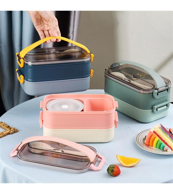 Vagonlife XC-465 1500ml Pembe Çelik Lunch Box_1
