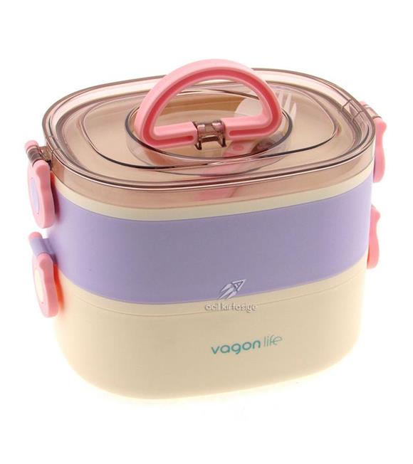 Vagonlife BL50251-2 Mor Çelik Saklama Kabı