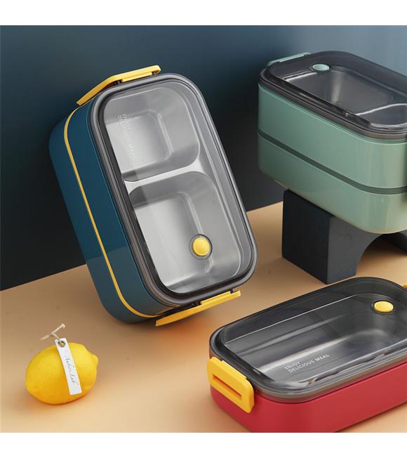 Vagonlife BL50002-2 1400ml Yeşil Çelik Saklama Kabı
